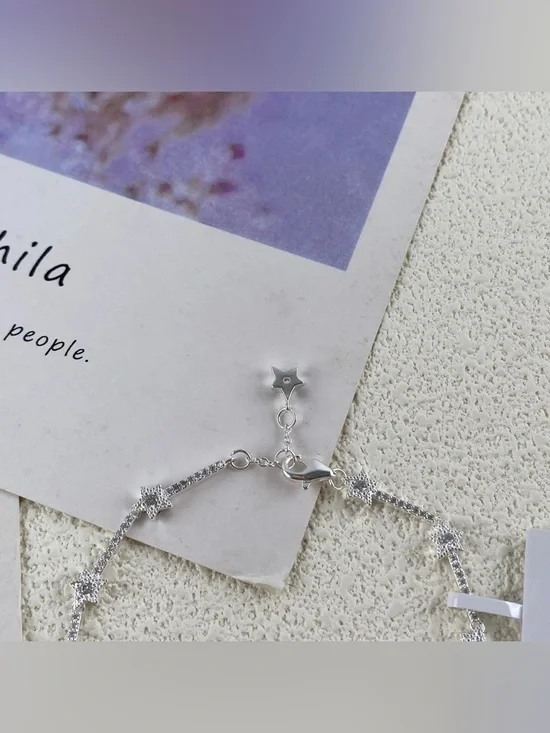 Pandora Silver Starlet Bracelet with Sparkling Accents - Picture 2 of 5